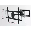 Techly soporte de pared fino para TV LCD LED 32-70 inch negro, 81,3 cm (32 inch), 177,8 cm (70 inch), 45 kg, 600 x 400 mm, -10 - 5°, negro