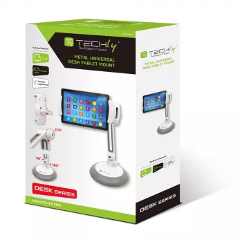 Techly soporte de sobremesa universal para smartphone y tablet hasta 10