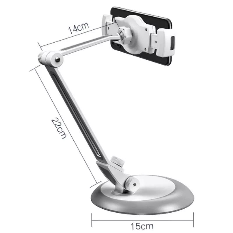 Techly soporte de sobremesa universal para smartphone y tablet hasta 10