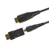 Techly cable de fibra óptica AOC HDMI A/A Micro HDMI 4K 50 m, 50 m, HDMI Type-A (estándar), HDMI Type-D (Micro), 3D, 18 Gbit/s, negro