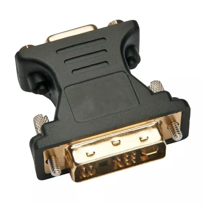 Techly adaptador de vídeo analógico conector macho DVI/conector hembra VGA negro, DVI-A, VGA, negro