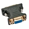 Techly adaptador de vídeo analógico conector macho DVI/conector hembra VGA negro, DVI-A, VGA, negro