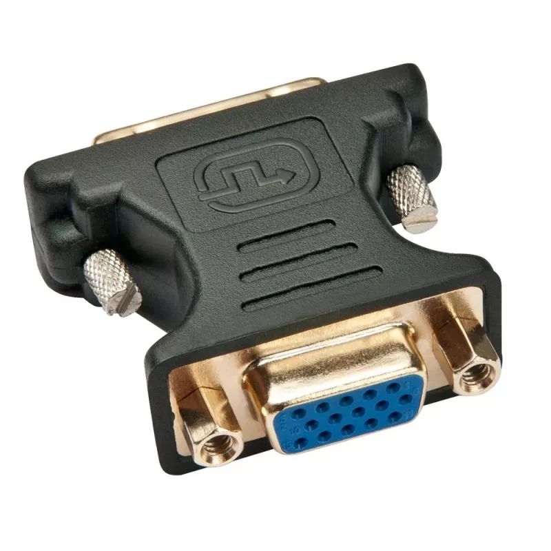 Techly adaptador de vídeo analógico conector macho DVI/conector hembra VGA negro, DVI-A, VGA, negro