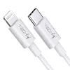 Techly cable de carga y sincronización USB-C a Lightning 1 m blanco