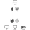 Techly ICOC DSP-C12-030P adaptador de cable de vídeo 3 m DisplayPort DVI-D negro