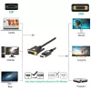 Techly ICOC DSP-C12-030P adaptador de cable de vídeo 3 m DisplayPort DVI-D negro