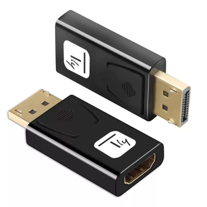 Techly IADAP DSP-2124K adaptador de cable negro