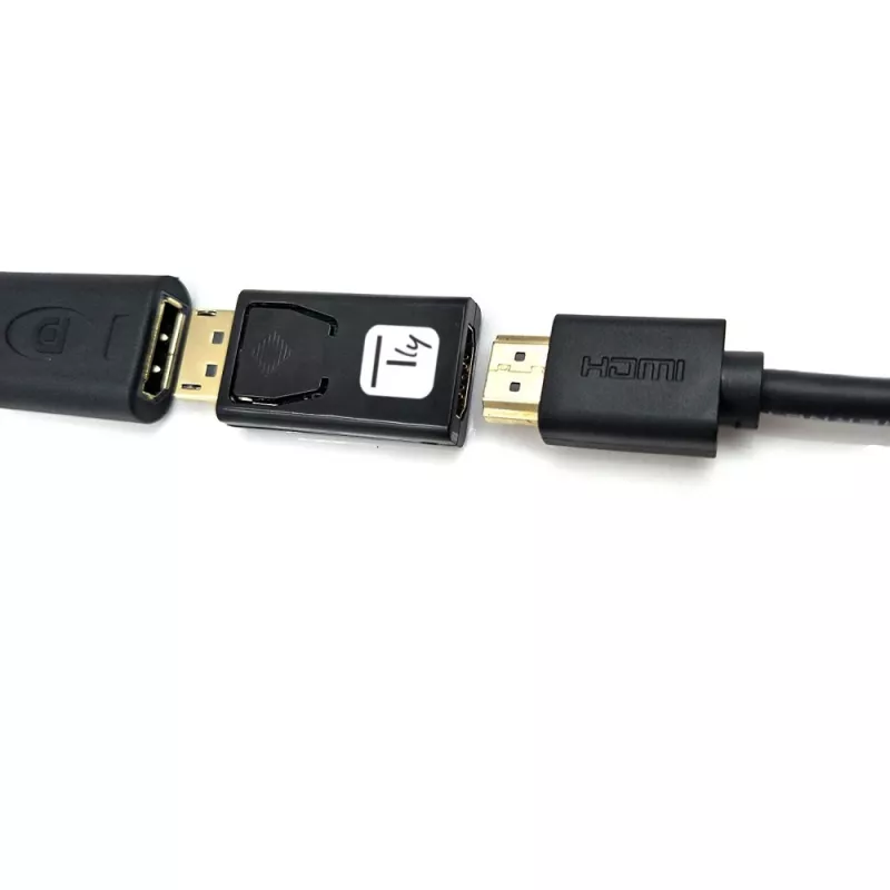 Techly IADAP DSP-2124K adaptador de cable negro