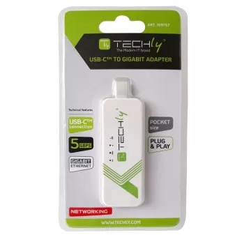 Techly IADAP USB31-ETGIGA3 tarjeta de red Ethernet 5000 Mbit/s