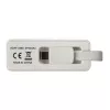 Techly Adaptador de USB 3.1 Type-C a RJ45 Gigabit Ethernet, blanco