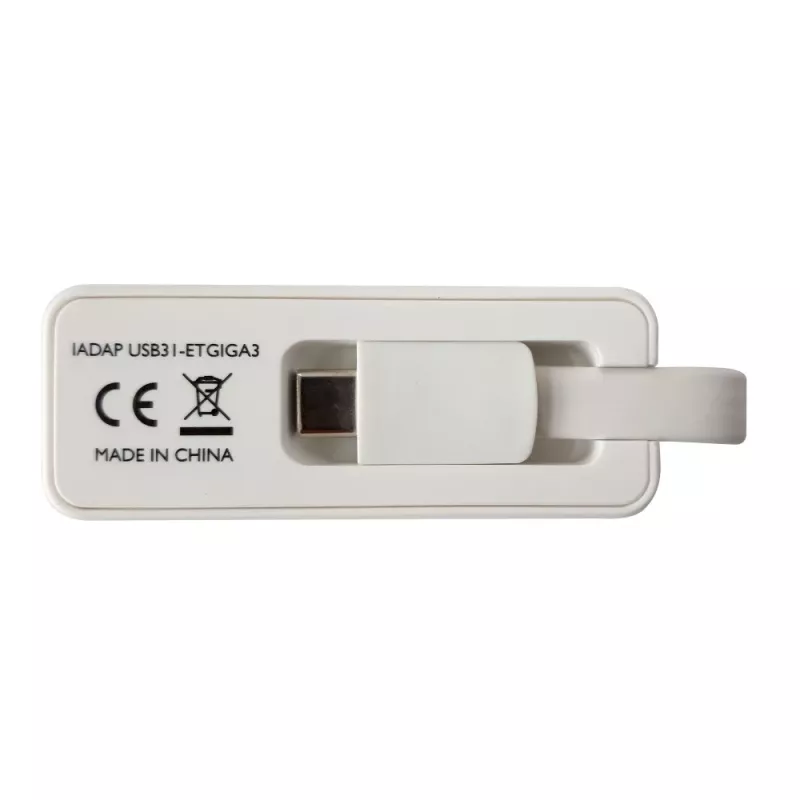 Techly Adaptador de USB 3.1 Type-C a RJ45 Gigabit Ethernet, blanco