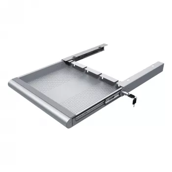 Dataflex Addit cajón de seguridad de hardware 622, plateado, acero, liso, 530 mm, 450 mm, 75 mm