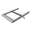 Dataflex Addit cajón de seguridad de hardware 622, plateado, acero, liso, 530 mm, 450 mm, 75 mm