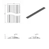 Dataflex 31.423 sistema de canalización de cables aluminio 1,5 m