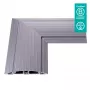 Dataflex Addit puente de cables - conexión en esquina 482, plateado, aluminio, 500 kg, 2 cm, 203 mm, 305 mm