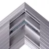 Dataflex Addit puente de cables - conexión en esquina 482, plateado, aluminio, 500 kg, 2 cm, 203 mm, 305 mm
