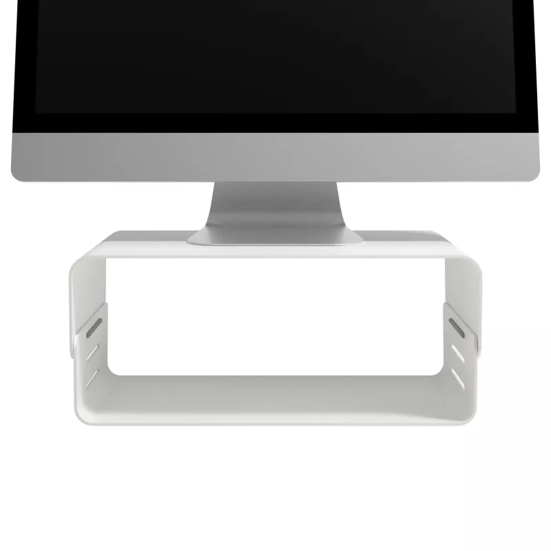 Dataflex Addit elevador de monitor Bento® - ajustable 120, de pie, 20 kg, altura ajustable, gris, blanco