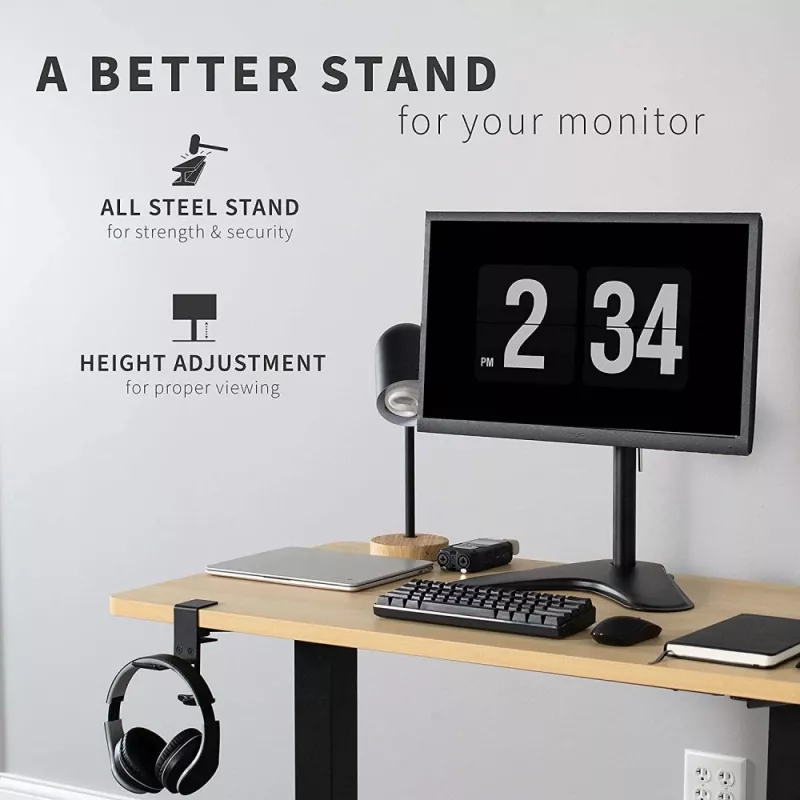 Techly ICA-LCD 2500 Soporte para monitor 68,6 cm (27 inch) Escritorio Negro