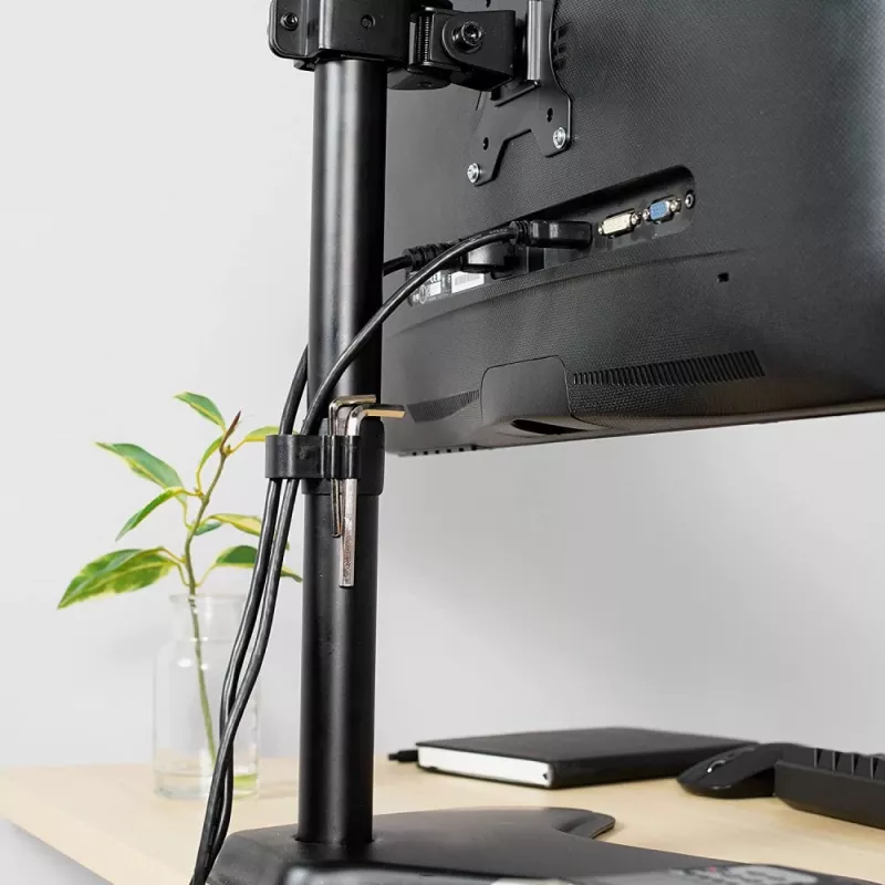 Techly ICA-LCD 2500 Soporte para monitor 68,6 cm (27 inch) Escritorio Negro