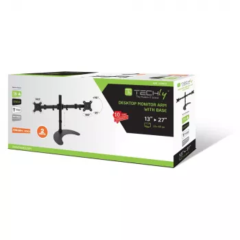 Techly Soporte de escritorio para 2 monitores 13-27