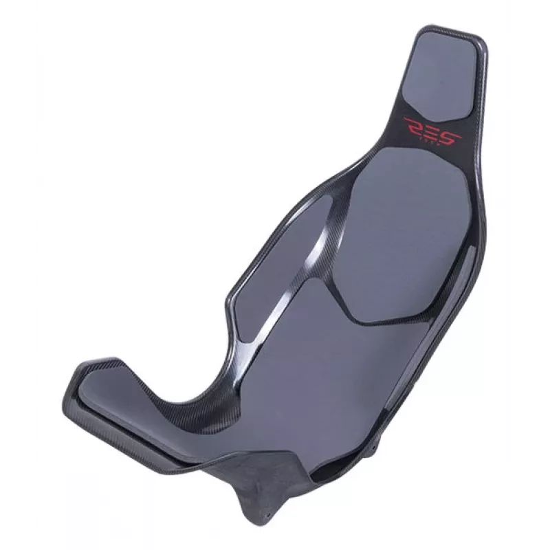 Res-Tech X1 CARBON SEAT - Gris, Asiento de carreras, Gris, Carbono, Neopreno