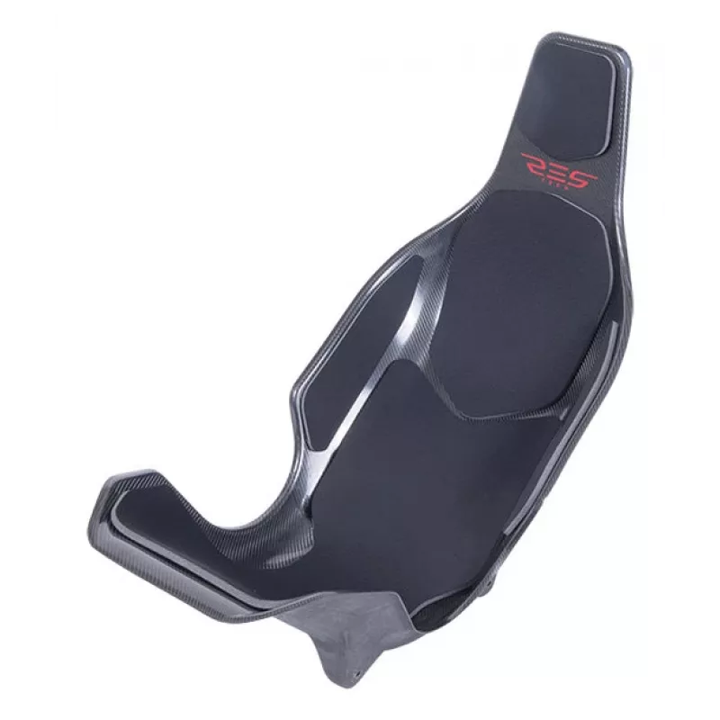 Res-Tech X1 CARBON SEAT - Negro, Asiento de carreras, Negro, Carbono, Neopreno