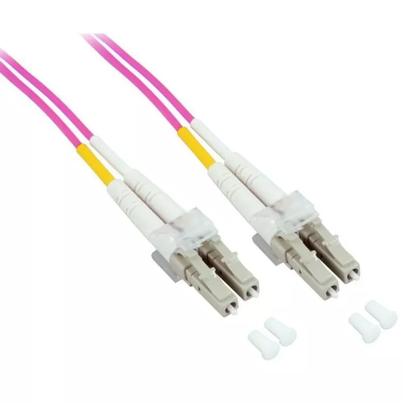 Techly Cable de fibra óptica LC/LC Multimodo 50/125 OM4 10m ILWL D5-LCLC-100/OM4