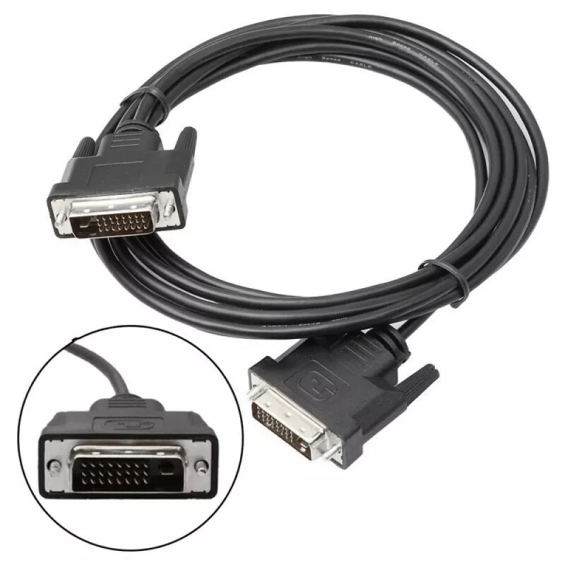 Techly Cable de monitor DVI digital M/M Dual Link 1,8 m (DVI-D) ICOC DVI-8100