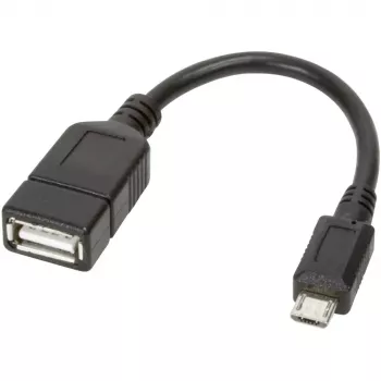 Techly Cable USB2.0 OTG A-hembra / Micro-B-macho 0,2 m ICOC UOTG-194