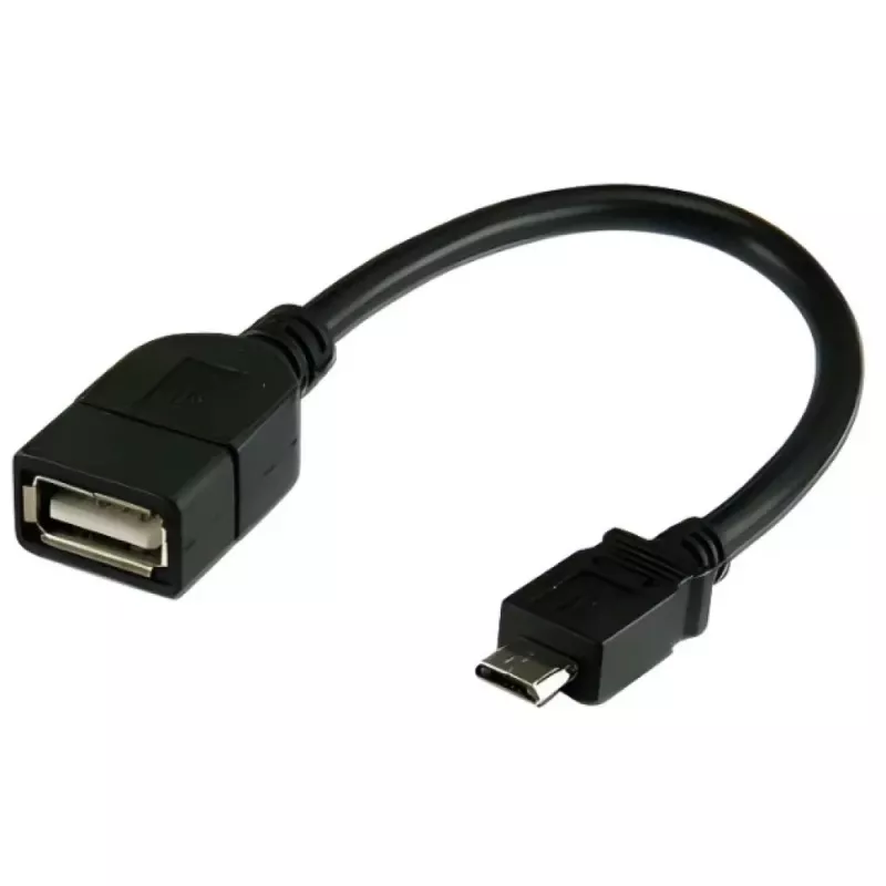 Techly Cable USB2.0 OTG A-hembra / Micro-B-macho 0,2 m ICOC UOTG-194