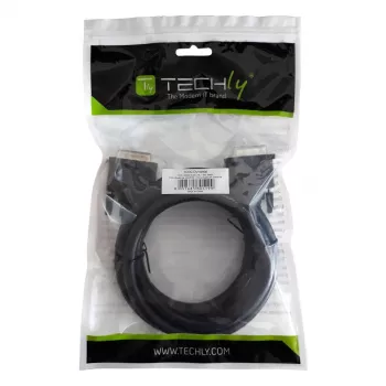 Techly Cable de monitor DVI analógico digital M/M Dual Link 1,8 m (DVI-I) ICOC DVI-8900