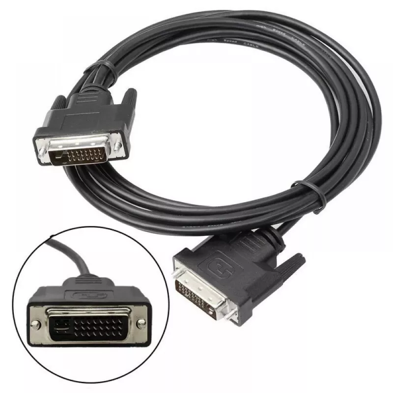 Techly Cable de monitor DVI analógico digital M/M Dual Link 1,8 m (DVI-I) ICOC DVI-8900