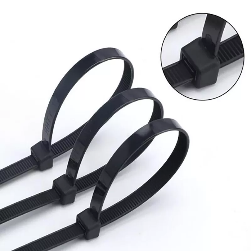 Techly Brida de nailon Patch 100X2,5 mm 100 uds. Negro ISWT-10025-BK