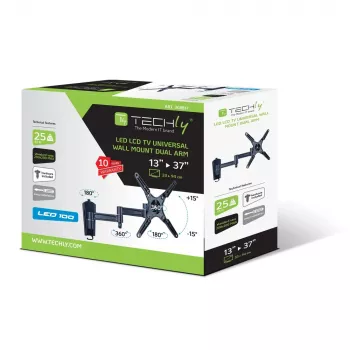 Techly Soporte de pared inclinable para TV LED LCD 13-37