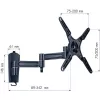 Techly Soporte de pared inclinable para TV LED LCD 13-37
