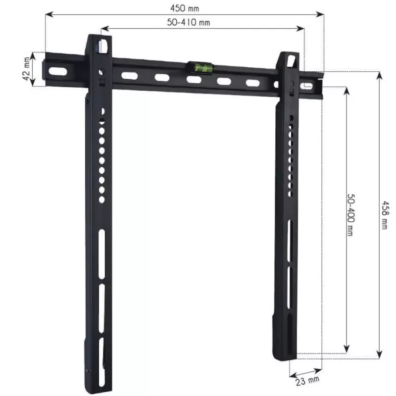 Techly Soporte de pared UltraSlim para TV LED LCD 23-55