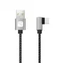 Techly ICOC MU2AC9-005-AL Cable USB USB 2.0 0,5 m USB A USB C Negro, Gris