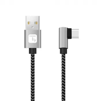 Techly ICOC MU2AC9-010-AL Cable USB USB 2.0 1 m USB A USB C Gris, Negro