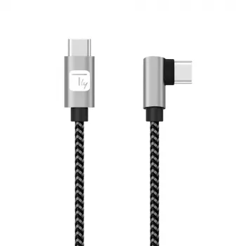Techly ICOC MU2CC9-020-AL Cable USB USB 2.0 2 m USB C Gris, Negro