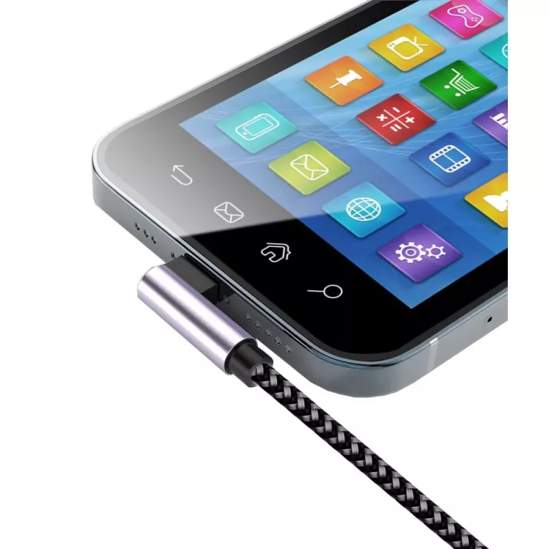 Techly ICOC MU2CC9-020-AL Cable USB USB 2.0 2 m USB C Gris, Negro