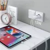 Techly IPW-USB-12W2A Cargador de dispositivos móviles para auriculares, altavoz portátil, powerbank, smartphone, tablet blanco AC interior
