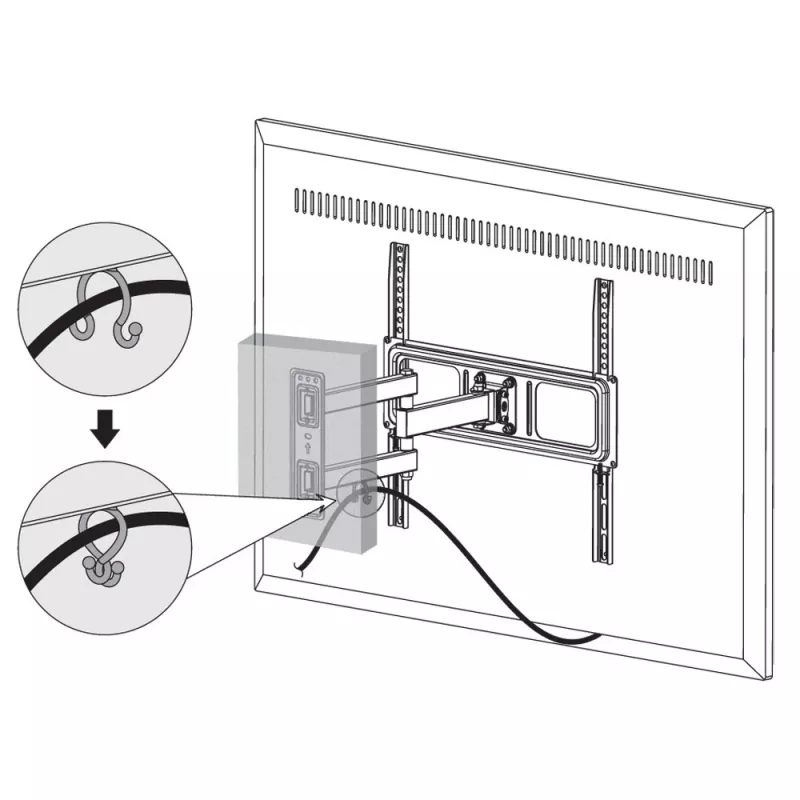 Techly Soporte de pared para TV LED-LCD de 32-55