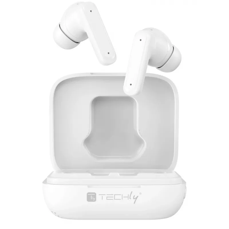 Techly ICC SB-BLT08W Auriculares/headset True Wireless Stereo (TWS) in-ear para llamadas/música Bluetooth blanco