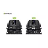 Techly IDATA EXTIP-483 Extensor AV transmisor y receptor AV negro
