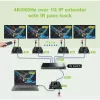 Techly IDATA EXTIP-483 Extensor AV transmisor y receptor AV negro