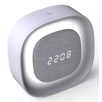 Techly IC-CLOCK-56WH Despertador digital gris, blanco