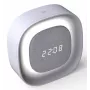 Techly IC-CLOCK-56WH Despertador digital gris, blanco