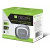 Techly IC-CLOCK-56WH Despertador digital gris, blanco