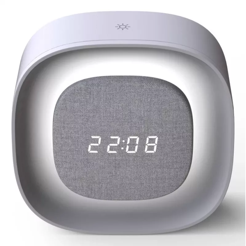 Techly IC-CLOCK-56WH Despertador digital gris, blanco