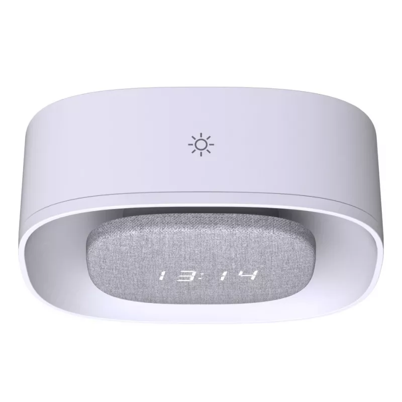 Techly IC-CLOCK-56WH Despertador digital gris, blanco